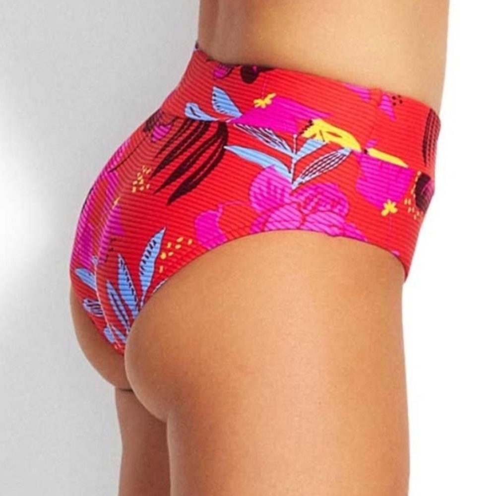 Seafolly On Vacation Wide Side Retro Bikini Bottom nwot - Picture 2 of 13